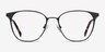 Azimut Black Acetate-metalEyeglass Frames from EyeBuyDirect, Front View
