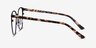 Azimut Black Acetate-metalEyeglass Frames from EyeBuyDirect, Side View