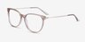 Nebulous Clear Brown Acetate-metalEyeglass Frames from EyeBuyDirect, Angle View