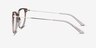 Nebulous Clear Brown Acetate-metalEyeglass Frames from EyeBuyDirect, Side View