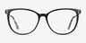 Nebulous Black Acetate-metalEyeglass Frames from EyeBuyDirect, Front View