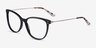 Nebulous Black Acetate-metalEyeglass Frames from EyeBuyDirect, Angle View