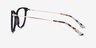 Nebulous Black Acetate-metalEyeglass Frames from EyeBuyDirect, Side View
