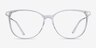 Nebulous Clear Acetate-metalEyeglass Frames from EyeBuyDirect, Front View