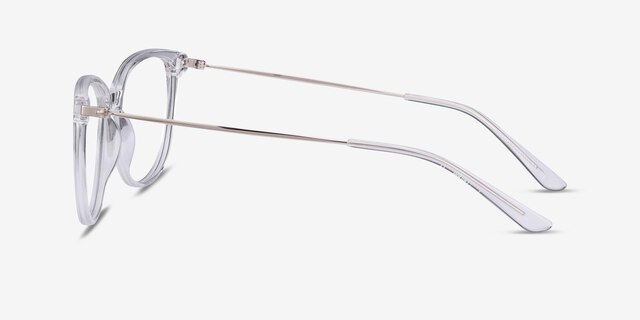 Nebulous Clear Acetate-metalEyeglass Frames from EyeBuyDirect, Side View