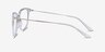 Nebulous Clear Acetate-metalEyeglass Frames from EyeBuyDirect, Side View