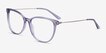 Nebulous Clear Purple Acetate, MetalEyeglass Frames from EyeBuyDirect, Angle View