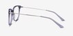 Nebulous Clear Purple Acetate, MetalEyeglass Frames from EyeBuyDirect, Side View