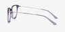Nebulous Clear Purple Acetate-metalEyeglass Frames from EyeBuyDirect, Side View