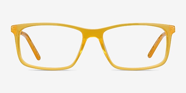Marvel Yellow Acetate-metal Eyeglass Frames