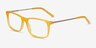 Marvel Jaune Acetate-metalMontures de lunettes de vue d'EyeBuyDirect, Vue d'Angle