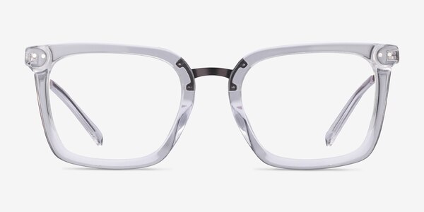 Poise Transparent Acetate-metal Montures de lunettes de vue