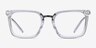 Poise Transparent Acetate-metalMontures de lunettes de vue d'EyeBuyDirect, Vue de Face