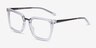 Poise Transparent Acetate-metalMontures de lunettes de vue d'EyeBuyDirect, Vue d'Angle