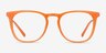 Vinyl Orange Acetate-metalEyeglass Frames from EyeBuyDirect, Front View