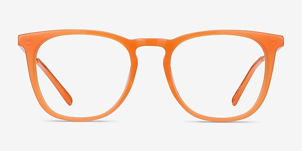 Vinyl Orange Acetate-metal Eyeglass Frames