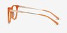 Vinyl Orange Acetate-metalEyeglass Frames from EyeBuyDirect, Side View