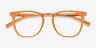 Vinyl Orange Acetate-metalEyeglass Frames from EyeBuyDirect, Closed View