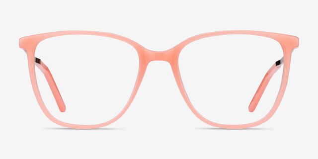 Aroma Coral Acetate-metalEyeglass Frames from EyeBuyDirect, Front View