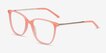 Aroma Coral Acetate, MetalEyeglass Frames from EyeBuyDirect, Angle View