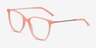 Aroma Coral Acetate-metalEyeglass Frames from EyeBuyDirect, Angle View