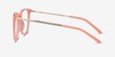 Aroma Coral Acetate, MetalEyeglass Frames from EyeBuyDirect, Side View