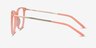 Aroma Coral Acetate-metalEyeglass Frames from EyeBuyDirect, Side View