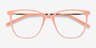 Aroma Coral Acetate-metalEyeglass Frames from EyeBuyDirect, Closed View