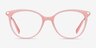 Attitude Coral Acetate-metalEyeglass Frames from EyeBuyDirect, Front View