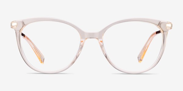 Attitude Clear Melon Acetate-metal Eyeglass Frames