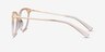 Attitude Clear Melon Acetate-metalEyeglass Frames from EyeBuyDirect, Side View