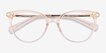 Attitude Clear Melon Acetate, MetalEyeglass Frames from EyeBuyDirect, Closed View