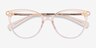 Attitude Clear Melon Acetate-metalEyeglass Frames from EyeBuyDirect, Closed View