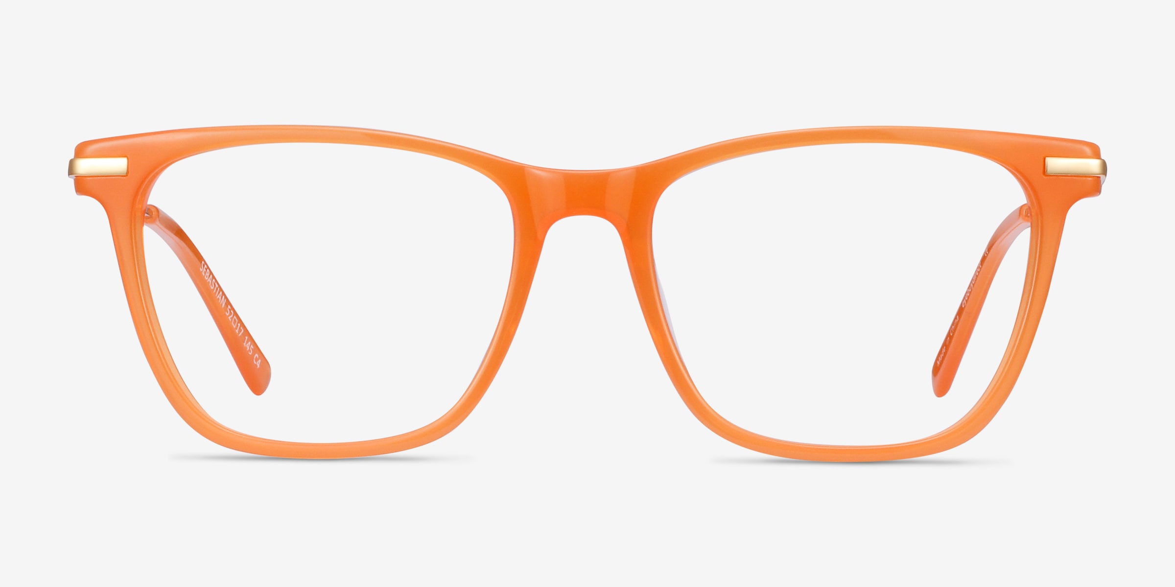 Monture hotsell lunette orange