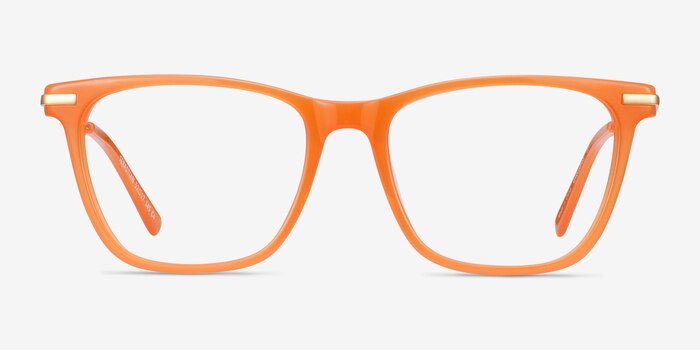 Sebastian Orange Acetate-metal Montures de lunettes de vue d'EyeBuyDirect