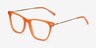 Sebastian Orange Acetate-metalEyeglass Frames from EyeBuyDirect, Angle View