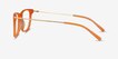 Sebastian Orange Acetate, MetalEyeglass Frames from EyeBuyDirect, Side View