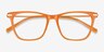 Sebastian Orange Acetate-metalEyeglass Frames from EyeBuyDirect, Closed View