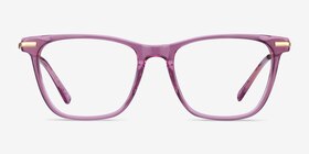 Sebastian Violet Acetate-metal Montures de lunettes de vue d'EyeBuyDirect, Vue de Face