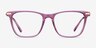 Sebastian Purple Acetate-metalEyeglass Frames from EyeBuyDirect, Front View