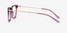 Sebastian Purple Acetate-metalEyeglass Frames from EyeBuyDirect, Side View