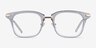 Candela Clear Acetate-metalEyeglass Frames from EyeBuyDirect, Front View