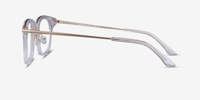 Candela Clear Acetate-metalEyeglass Frames from EyeBuyDirect, Side View