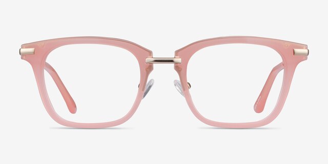Candela Pink Acetate-metalEyeglass Frames from EyeBuyDirect, Front View