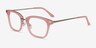 Candela Pink Acetate-metalEyeglass Frames from EyeBuyDirect, Angle View
