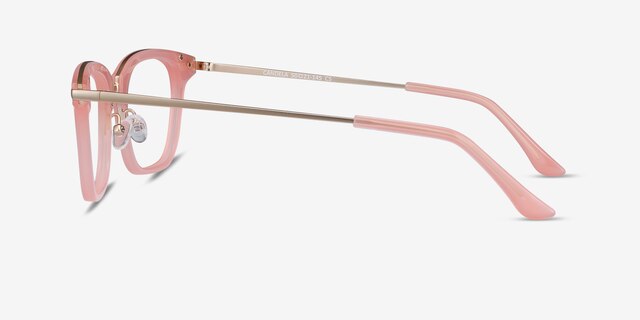 Candela Pink Acetate-metalEyeglass Frames from EyeBuyDirect, Side View