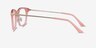 Candela Pink Acetate-metalEyeglass Frames from EyeBuyDirect, Side View