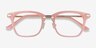 Candela Pink Acetate-metalEyeglass Frames from EyeBuyDirect, Closed View