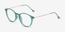 Amity Emerald Green Plastic-metalEyeglass Frames from EyeBuyDirect, Angle View