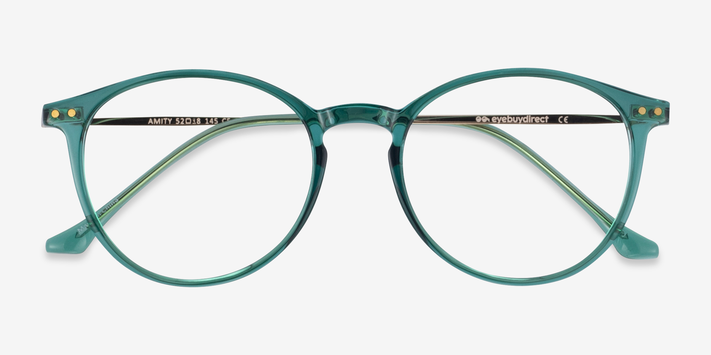 Amity Round Emerald Green Full Rim Eyeglasses | Eyebuydirect